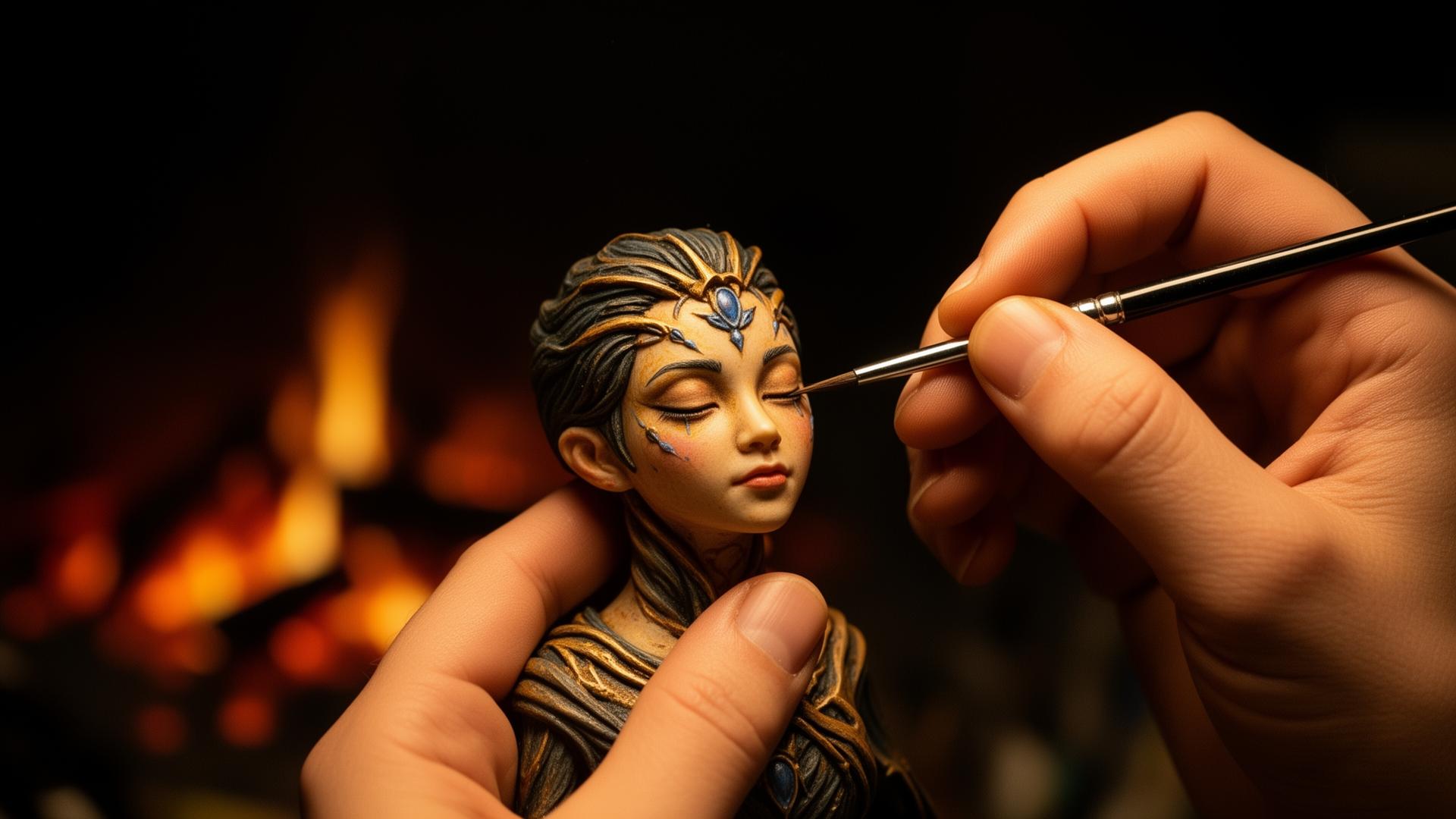 Handcrafting a fantasy art doll
